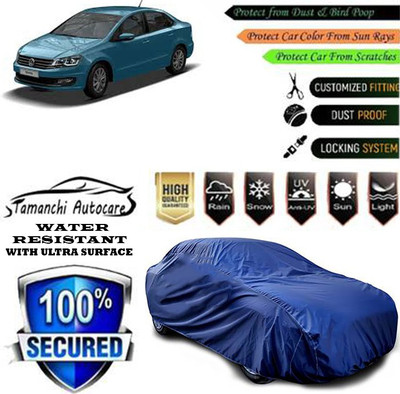 Tamanchi Autocare Car Cover For Volkswagen Vento 1.6L(Blue)