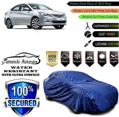 Tamanchi Autocare Car Cover For Hyundai Verna 1.6 VTVT S(Blue)
