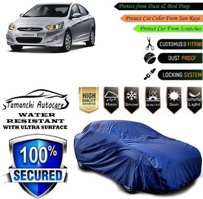 Tamanchi Autocare Car Cover For Hyundai Verna 1.6 CRDi S(Blue)