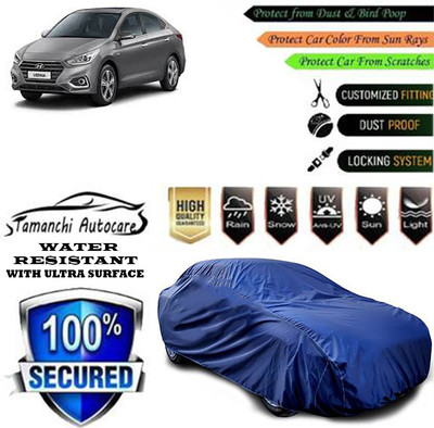Tamanchi Autocare Car Cover For Hyundai Verna 1.6 SX VTVT(Blue)