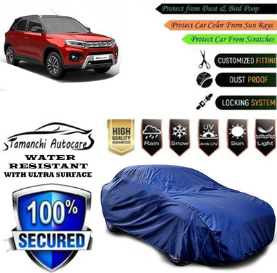 Tamanchi Autocare Car Cover For Maruti Suzuki Vitara Brezza Facelift(Blue)