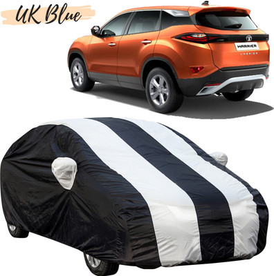 UK Blue Car Cover For Tata Harrier (With Mirror Pockets)(White, Blue, For 2019, 2020, 2021 Models)