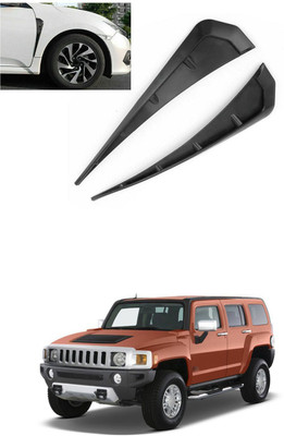 PRTEK Plastic Car Door Guard(Black, Pack of 2, GM, Hummer H2)