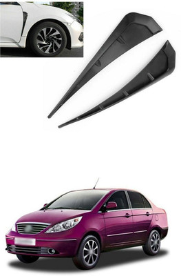 PRTEK Plastic Car Door Guard(Black, Pack of 2, Tata, Manza)