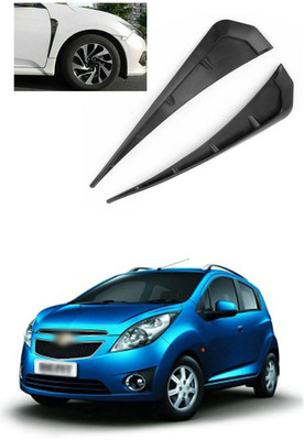 PRTEK Plastic Car Door Guard(Black, Pack of 2, Chevrolet, Beat)