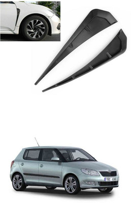 PRTEK Plastic Car Door Guard(Black, Pack of 2, Skoda, Fabia)