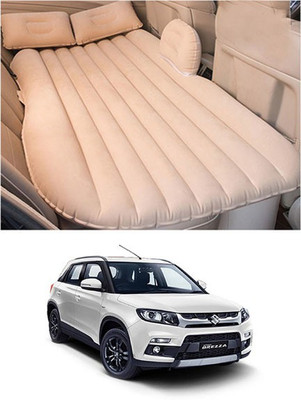 RKPSP Beige Inflatable Car Bed/Two Pillows/Air Pump/Repair Kit For Brezza Car Inflatable Bed Car Inflatable Bed(Vitara Brezza LDi)
