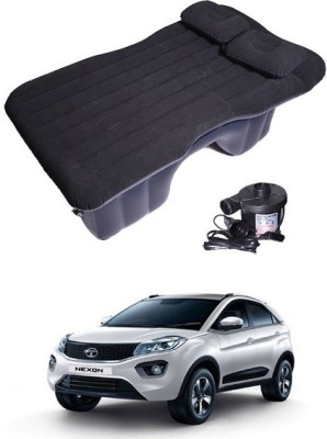 RKPSP Black Inflatable Car Bed/Two Pillows/Air Pump/Repair Kit For Nexon Car Inflatable Bed Car Inflatable Bed(Nexon AMT)