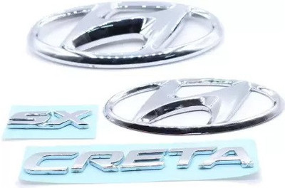 Automopix Emblem for Car(Silver)