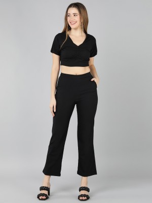 Kiwwi by Kirti Women Crop Top Pant Set