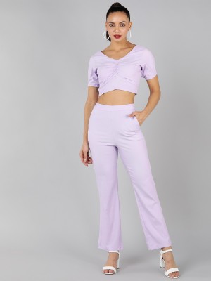 Kiwwi by Kirti Women Crop Top Pant Set