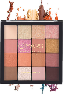 MARS 16 Color Ultra Pigmented Mesmereyes Eyeshadow EP17-02 (Multicolor, 20.8g) 20.8 g(Multicolor)