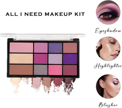 MARS 9 Color Eyeshadow With Highlighter Blusher and Bronzer, Multicolor-MK102-2 21.5 g(MultiColor)