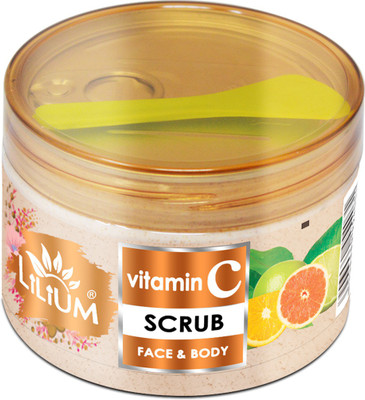LILIUM Vitamin C Face & Body Scrub for Skin Refreshing(250 g)