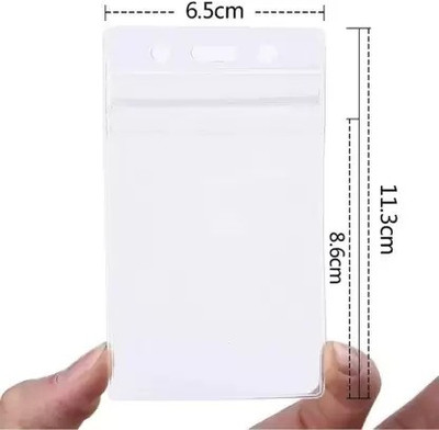 Dey 's stationery store Plastic ID Badge Holder(Pack of 10)