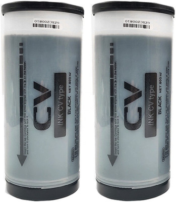 wetech BLACK Ink for RISO CV/CZ 3230/3130/3030 Duplicator PACK OF 2 Black Ink Bottle