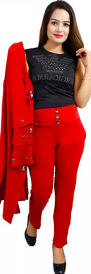 Oliaz Women Kurta Ethnic Jacket Set