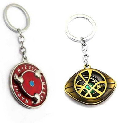 JAINSON MARTIN Combo Of Naruto Spinning Key Chain And Dr Strange Eye Key Chain Key Chain