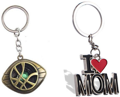 JAINSON MARTIN Combo of I Love Mom And Dr Strange Eye Key Chain Key Chain