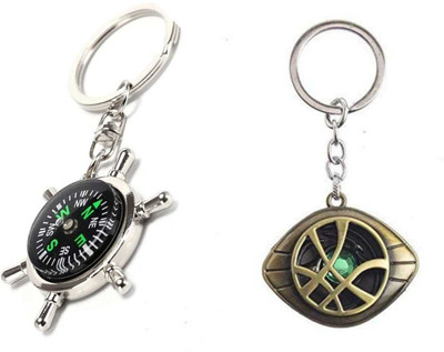 JAINSON MARTIN Combo Of Compass Key Chain And Dr Strange Eye Key Chain Key Chain