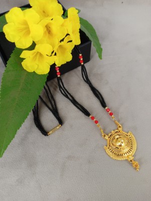 shankhraj mall Gold Plated Manglsutra Copper/Brass Brass Mangalsutra