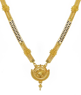 shankhraj mall Gold Plated Manglsutra Copper/Brass Brass Mangalsutra
