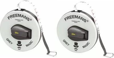 FREEMANS ( PACK OF 2 ) - 30M GREY MAGIC Measurement Tape(30 m)