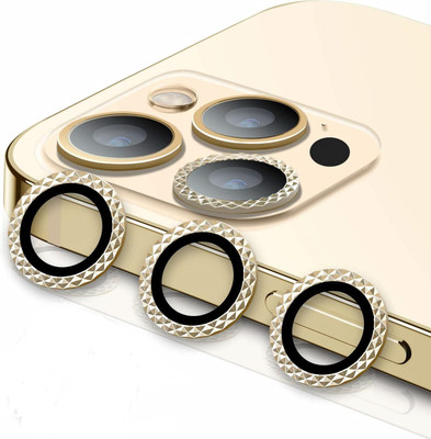 ELEF Back Camera Lens Ring Guard Protector for iPhone 12 Pro Max 3D Metalic Camera Ring Ultra Thin Diamond Ring Lens Protector(Pack of: 1)