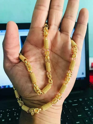 LABHUBAMON Neck chain for mens and chain for boy Gold-plated Plated Alloy Chain