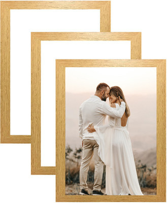 VUF Wood Wall Photo Frame(Multicolor, 3 Photo(s), set of 03 A 4 Size Acrylic photo frame)