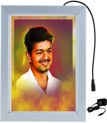 DESIGNING HUB ALLU ARJUN MODEL NO.02, 18 inch ELECTRONIC LED FRAME(Silver)