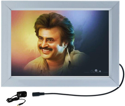 DESIGNING HUB RAJNI KANT MODEL NO.01, 18 inch ELECTRONIC LED FRAME(Silver)