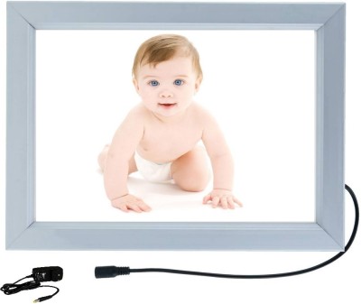 DESIGNING HUB CUTE BABY WHITE BACKGROUND 18 inch ELECTRONIC LED FRAME(Silver)