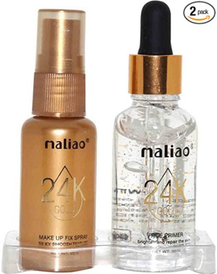 maliao 2 IN 1 24K Make Up Six Spray + Face  Primer  - 65 ml(Transparent)