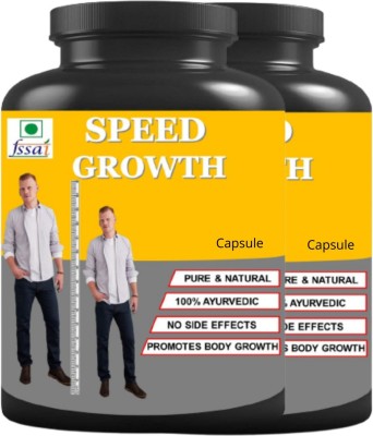 hindustan herbal SPEED GROWTH | 60 NO.S CAPSULES | PACK OF 2 Protein Blends(60 No, plane)