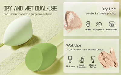 SEUNG Soft Sponge For Liquid Foundation,Creams and Powders.