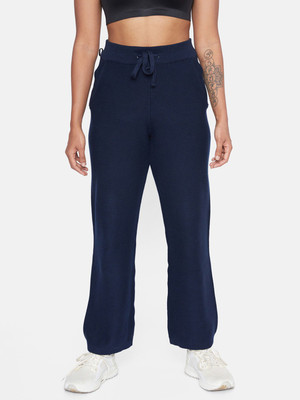 BlissClub Regular Fit Women Dark Blue Trousers