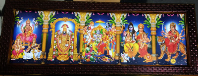 Framania RAM DARBAR,Laxmi ganesh saraswati ,Durga, Balaji and Shiv Shankar Parivaar Religious Frame