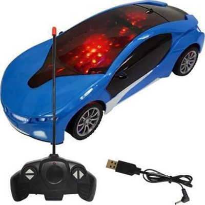 AS TRADERS Chief Chargeable 3D Remote Control Lighting Famous Car(Blue)