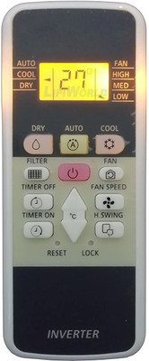 V4 Gadgets Compatible for HITACHI Inverter AC Remote Remote Controller(black-white)
