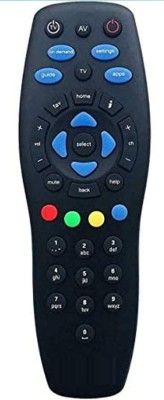 SHAILRON Dth Set Top Box Remote Compatible for  HD & SD Tata Sky Remote Controller(Black)