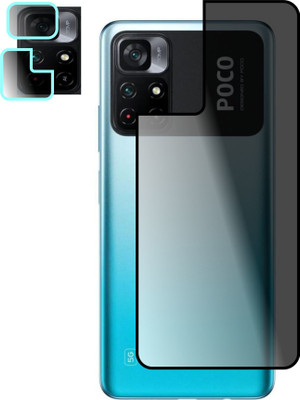 aryax Back Screen Guard for poco m4 pro(Pack of 2)