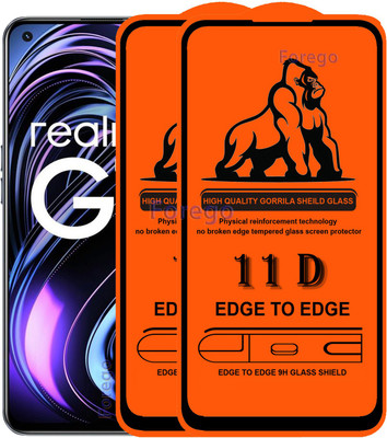 Forego Edge To Edge Tempered Glass for Realme GT(Pack of 2)