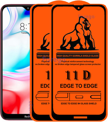 GABZO Edge To Edge Tempered Glass for Mi 8A Dua(Pack of 2)