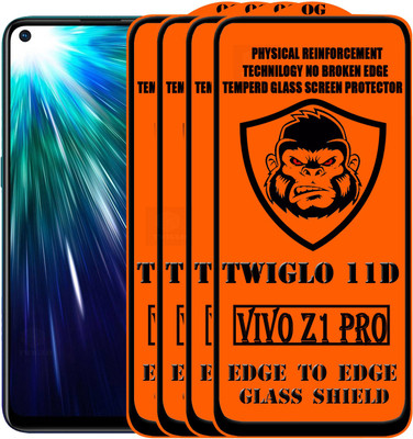 TWIGLO Edge To Edge Tempered Glass for VIVO Z1 PRO(Pack of 4)