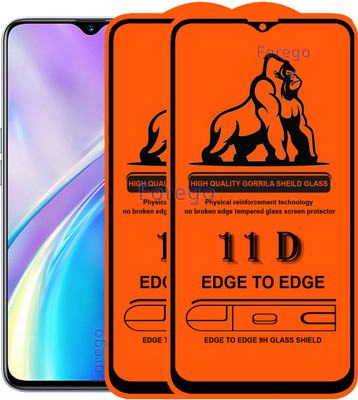 Forego Edge To Edge Tempered Glass for Realme X2 Pro(Pack of 2)