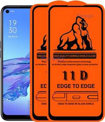 HQ Protection Edge To Edge Tempered Glass for Oppo A53(Pack of 2)