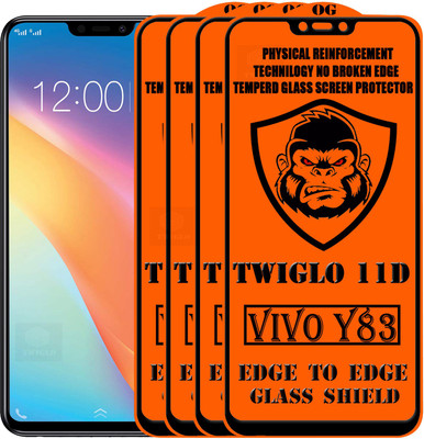 TWIGLO Edge To Edge Tempered Glass for VIVO Y83(Pack of 4)