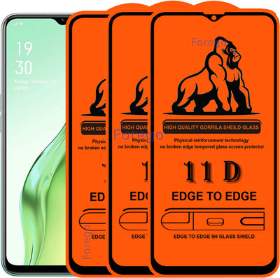 HQ Protection Edge To Edge Tempered Glass for Oppo K1(Pack of 3)
