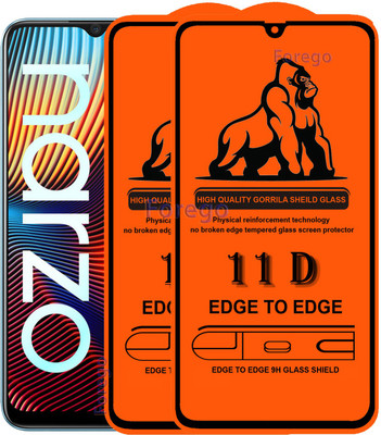 HQ Protection Edge To Edge Tempered Glass for Realme Narzo 20A(Pack of 2)